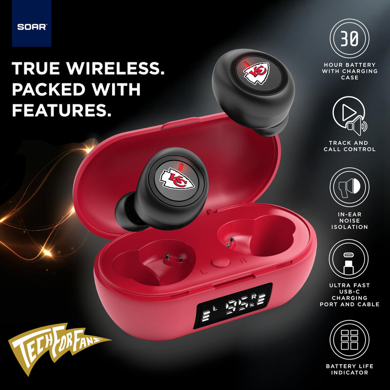 SOAR Collegiate True Wireless Earbuds v.7, Texas Longhorns
