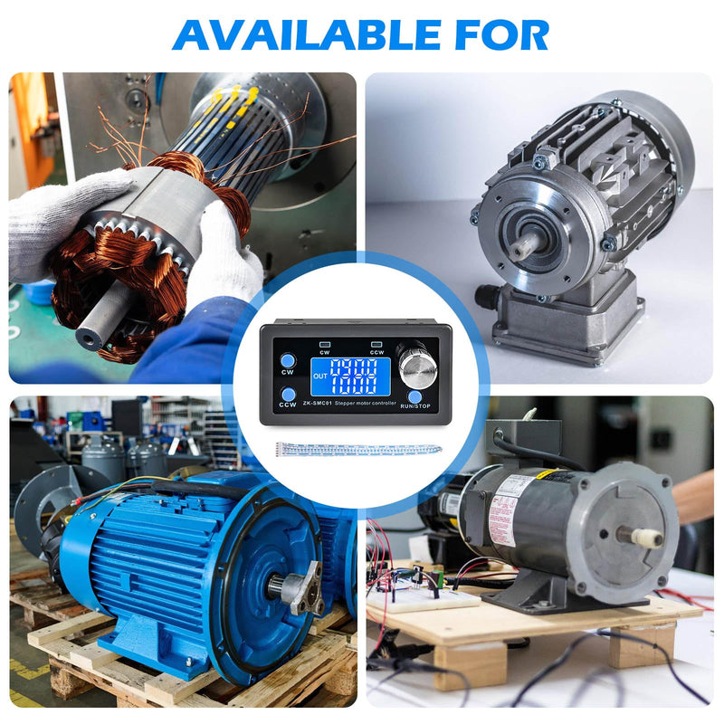 Stepper Motor Controller, DC 5-30V Stepper Motor for NEMA 17 23 Motor DC5-30V 4A Integrated Board Adjustable Forward/Reverse Pulse Speed Angle with Display