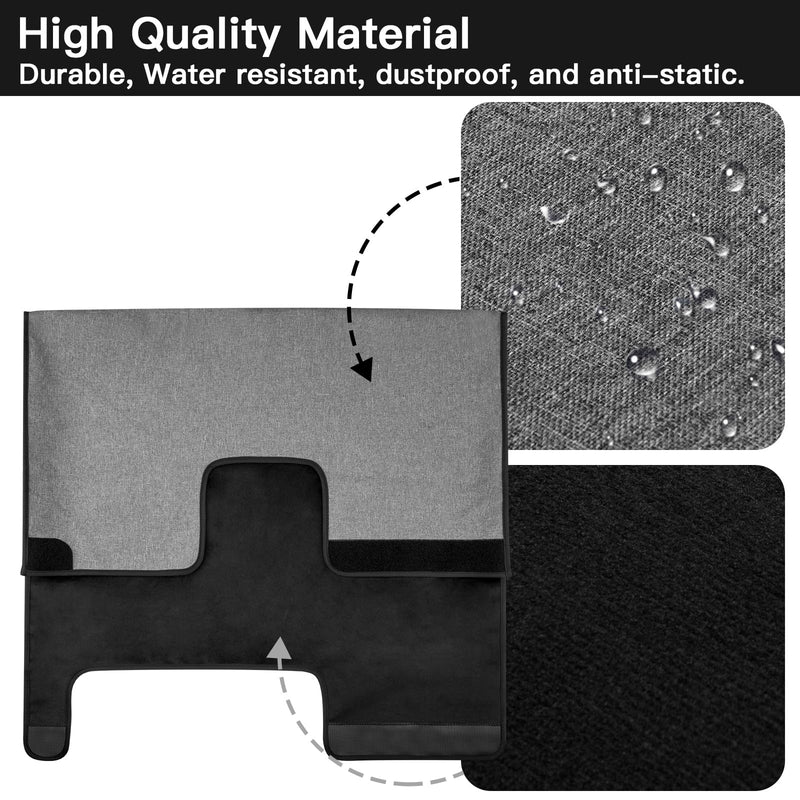 Monitor Dust Cover Compatible with 27 Inch iMac | Oxford Fabric Protective Cover, Dustproof, Compatible with iMac 27" All-in-One Desktop Computer, Gray, Snug Fit Design