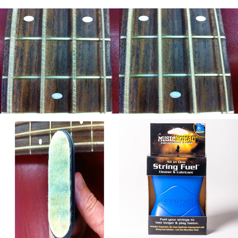 MusicNomad String Fuel Guitar String Cleaner/Lubricant Care Kit-3 Piece (MN145) MusicNomad