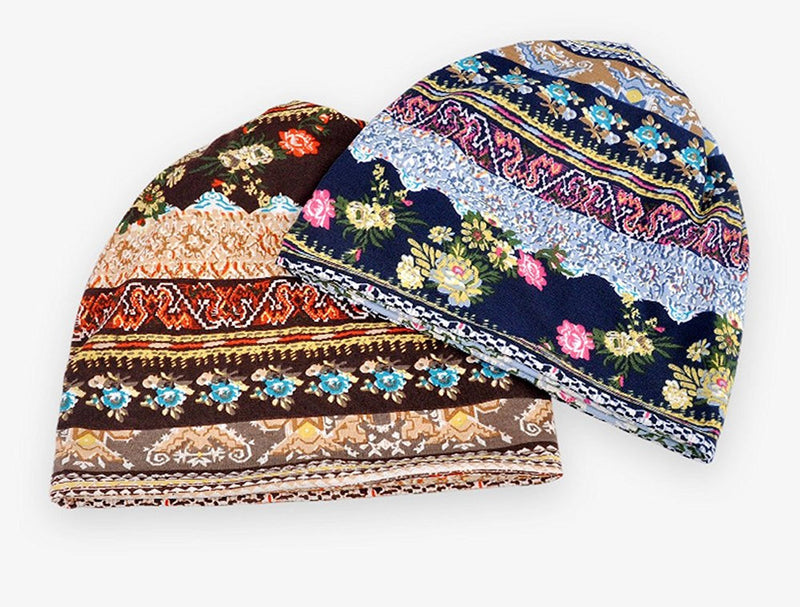 XYIYI Womens Chemo Headwear Hats Cotton Slouchy Beanie Cap Scarf One Size Multicolor