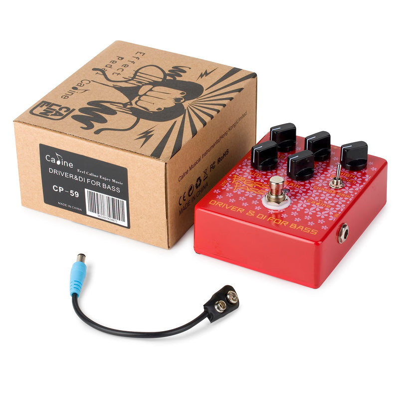Caline CP-59 Driver Bass Effect Pedal with Bass Amp DI Function