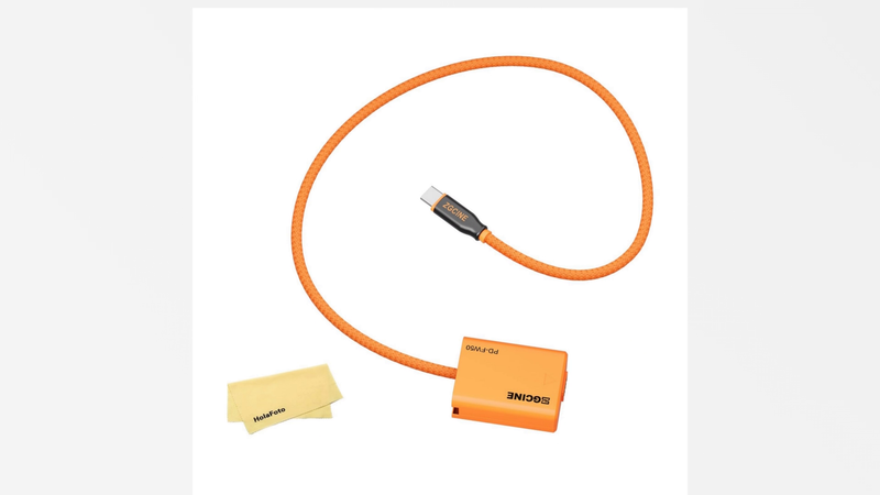 ZGCINE PD-FW50 USB-C PD NP-FW50 Dummy Battery Cable for Sony A7