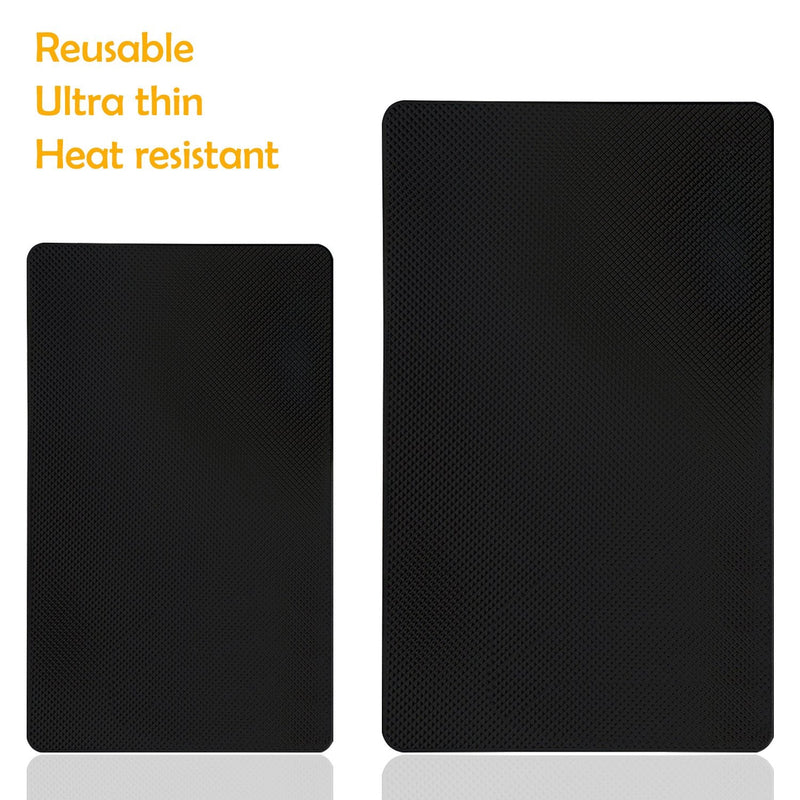DaKuan Car Dashboard Anti-Slip Mat, 4 Packs 10.5" x 5.7" and 8" x 5.1" Sticky Non-Slip Dashboard Gel Latex Pad for Cell Phone, Sunglasses, Keys, Coins