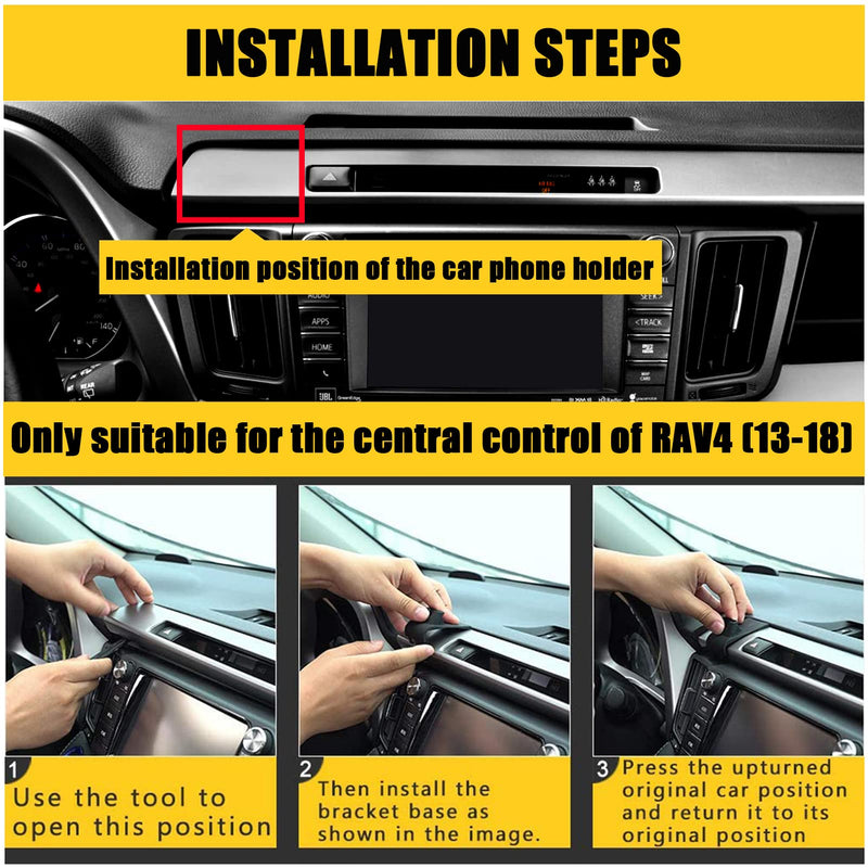 Car Phone Magsafe Holder, Vent Mount for Toyota RAV4 2013-2018 | Adjustable Stand, Dashboard Custom Magnetic Navigation Bracket for iPhone 17 16 15 14 13 12 Pro Max Plus Mini, All Smartphone RAV4/Magsafe