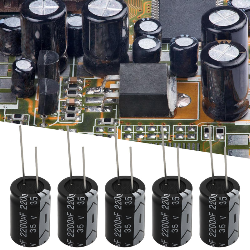 OTOTEC 2200uF 35V Aluminium Radial Electrolytic Capacitors 16 x 25 mm RM7.5 105°C Pack of 10