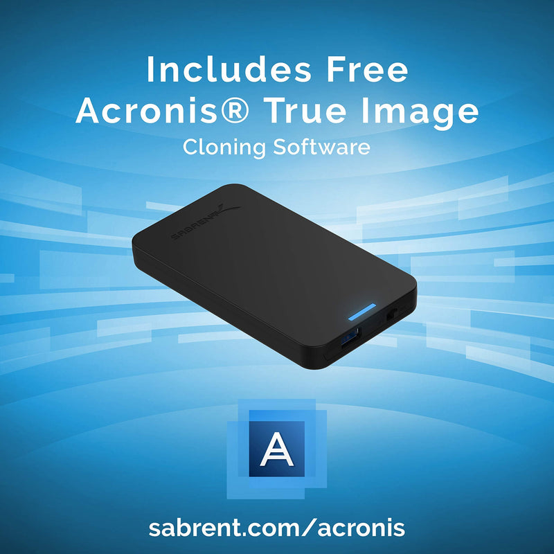 Sabrent USB 3.0 to SATA I/II/III Dual Bay External Hard Drive Docking Station + 2.5-Inch SATA to USB 3.0 Tool-Free External Hard Drive Enclosure
