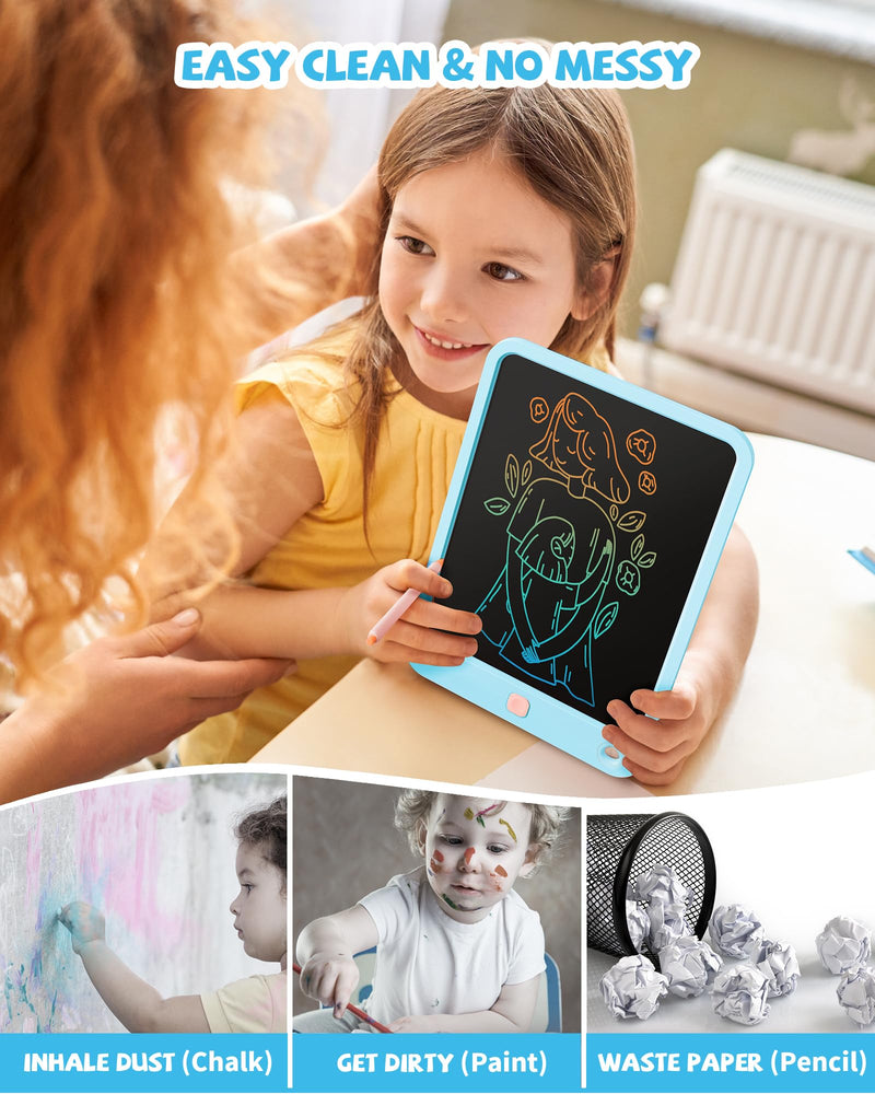 LCD Writing Tablet 10 Inch(Blue+Lake Blue)