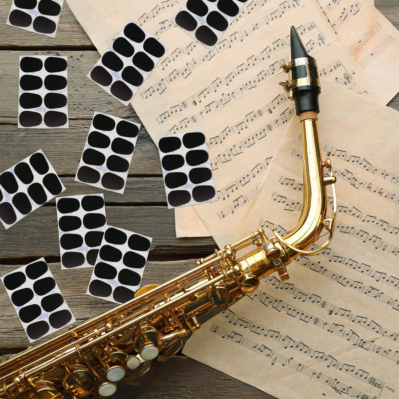 [AUSTRALIA] - Boao 160 Pieces Saxophone and Clarinet Mouthpiece Cushion Sax Mouthpiece Patches Pads Cushions Thick Rubber 0.8 mm with Strong Adhesive 