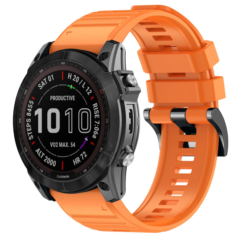 26mm Silicone Sport Bands Compatible with Garmin tactix 8 quatix 8 Fenix8 AMOLED 51mm/Fenix8 pro/7X /7X Pro/6X/6X Pro/5X/5X Plus/3 HR,Watch Strap For Garmin Descent Mk2/3i 51mm/tactix7 Pro/Enduro3/2 7Pack1