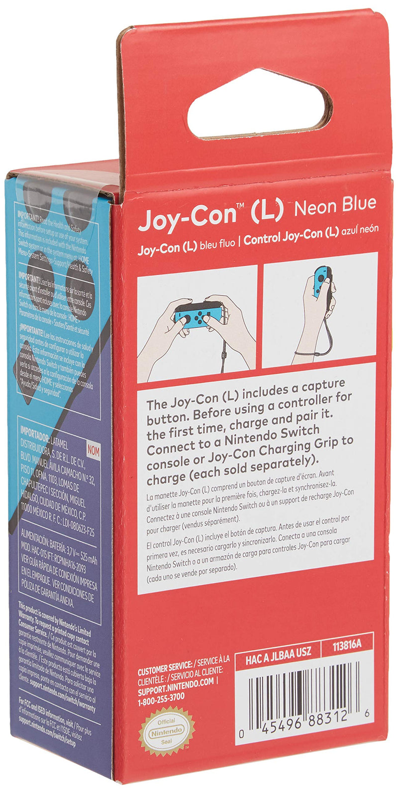 Nintendo Joy-Con (L) - Neon Blue - Nintendo Switch Joy-Con (L)