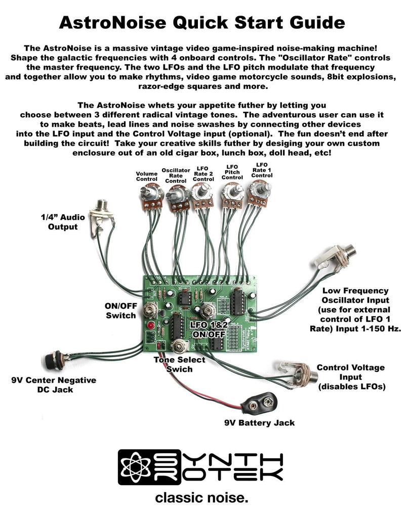 AstroNoise LoFi DIY Synth Kit