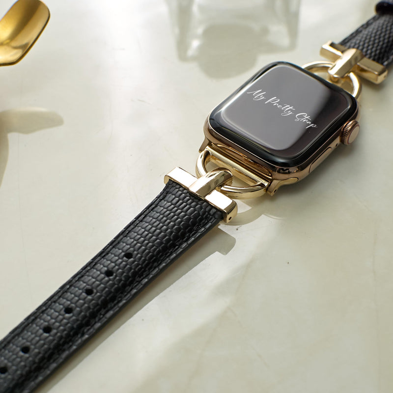 Compatible Apple Watch Band for Women, Stainless Steel- Fits Most Wrists | Series 1-11, SE and Ultra- iWatch Replacement Strap, Easy Resizing- Luxury Fashion Watch Band Glam Gold 38MM / 40MM/ 41MM / (Series 10& 11 - 42 MM)