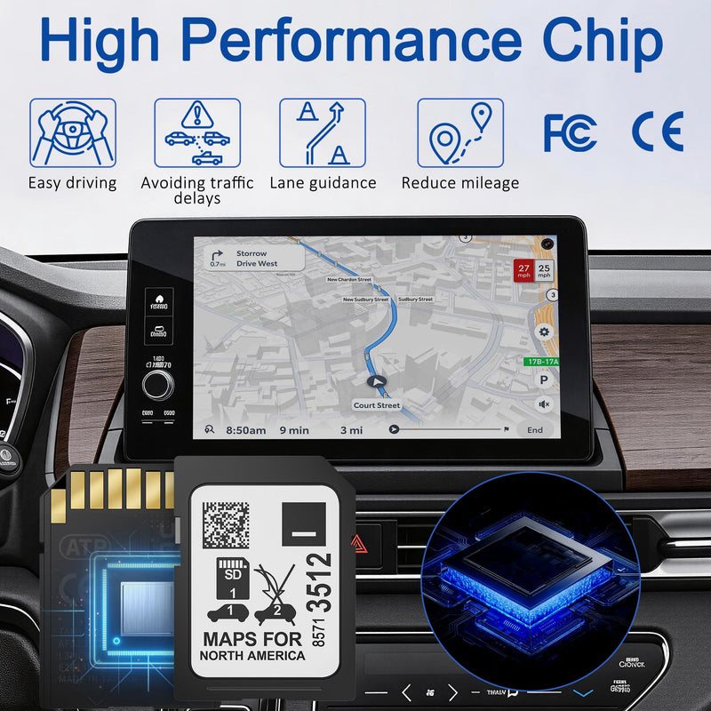 2026 Navigation SD Card for USA/Canada/Mexico, Latest GM Navigation Map Compatible with Buick Cadillac Chevrolet GMC 2019-2024, GPS SD Card Part 8571 3512 ﻿