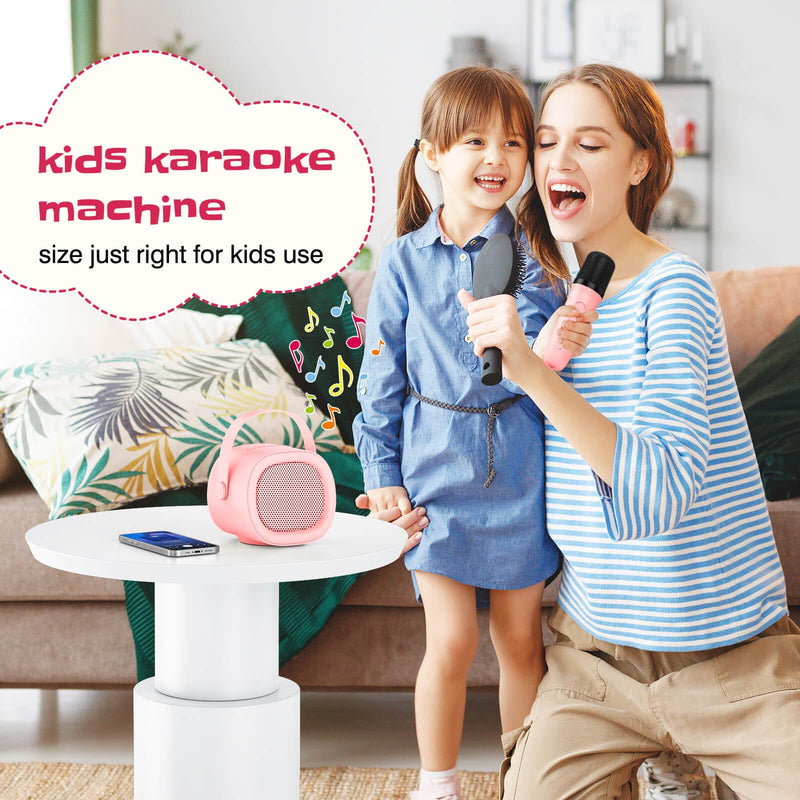 [AUSTRALIA] - LENRUE Karaoke Machine for Kids with Wireless Microphone, 4 Magic Voices, Karaoke Toys for Girls Boys, Best Birthday Gifts for Kids 4, 5, 6, 7, 8, 9, 10, 11, 12+(M65 Pink 1 Mic) M65 Pink 1 Mic 