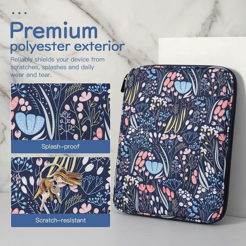 9-11 Inch Tablet Sleeve Case for iPad 10.2 2021-2019, iPad Pro 11 2021-2018, iPad Air 5/4 10.9 2022, iPad 10th Gen 10.9 2022, Galaxy Tab A8 10.5 2022, Tablet Protective Sleeve Bag, Night Blue 9-11 inch