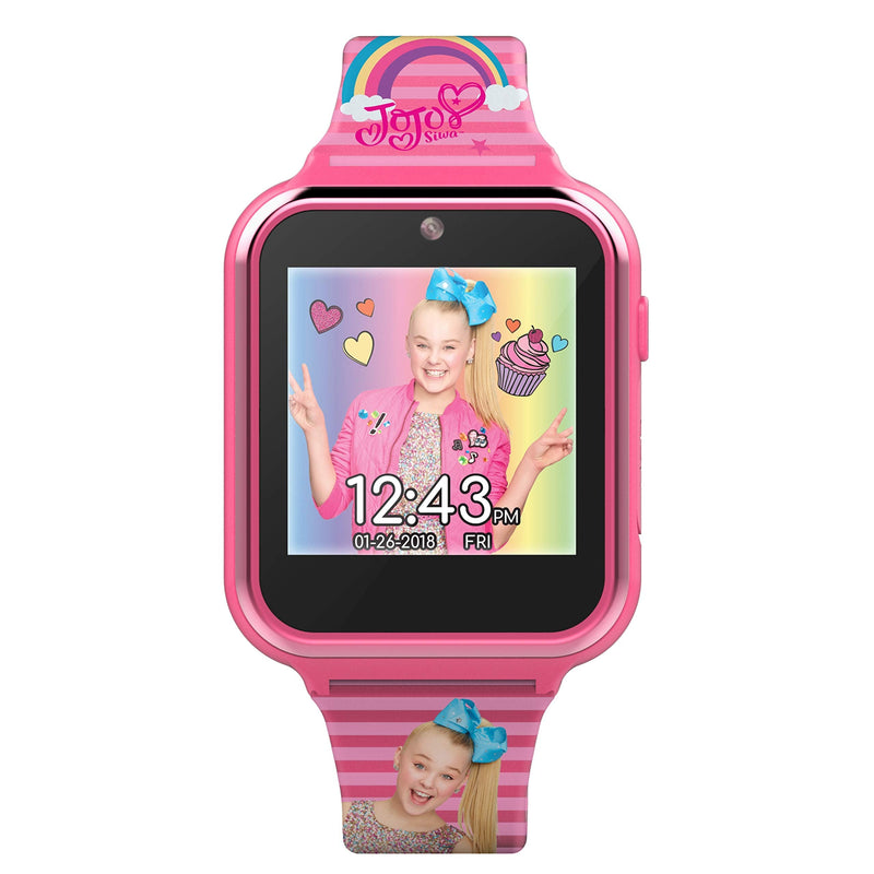 JoJo Siwa Kids Smartwatch with 10 Watch Faces, Step Counter, Selfie and Video Camera, Voice Recorder, Alarm, Timer, Stopwatch, Calculator, Fun Learning Games, and Wallpapers – Fits Wrists 5.5"-8.0"