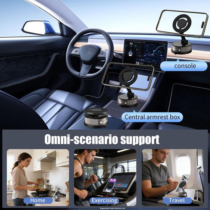 2-in-1Car Phone Mount with Fragrance Diffuser | 360° Adjustable Car Phone holder, Phone Holders for Your Car for iPhone 17-12 Pro Max Air Plus