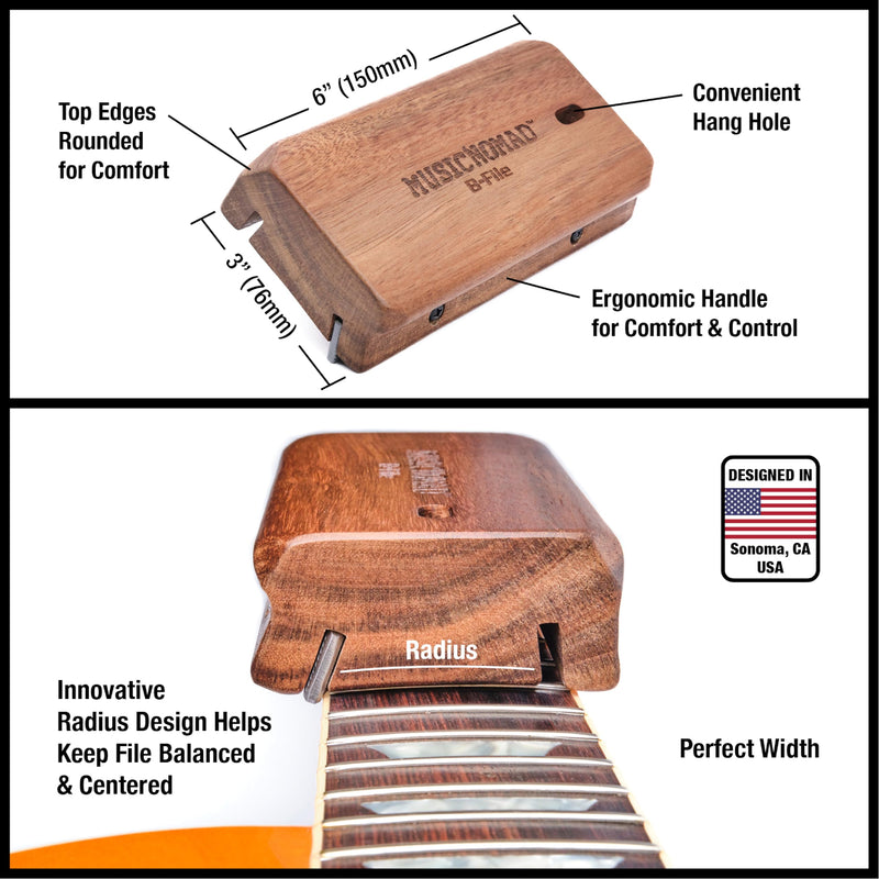 [AUSTRALIA] - MusicNomad MN831 Precision Fret Beveling File (B-File) 