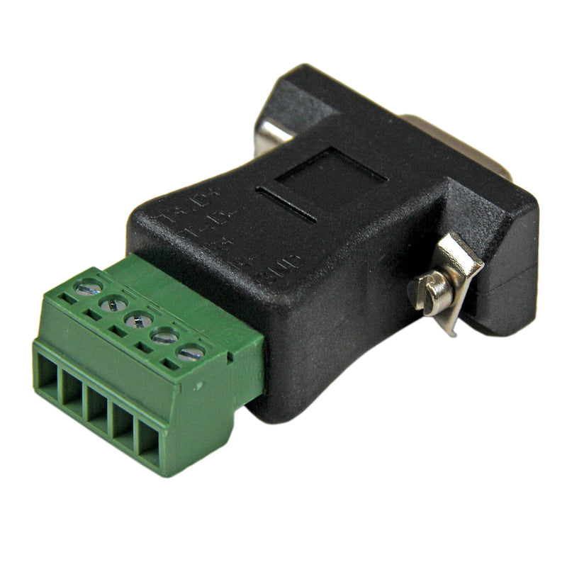 StarTech.com RS422 RS485 Serial DB9 to Terminal Block Adapter - Serial adapter - 5 pin terminal block to DB-9 (M) - black - DB92422
