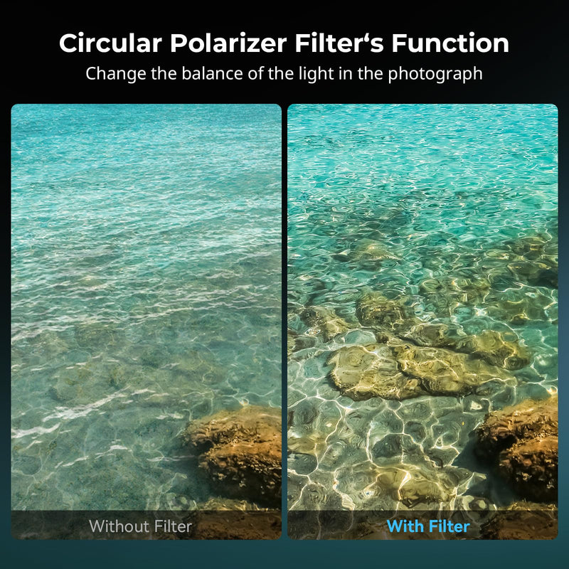 [AUSTRALIA] - SMALLRIG 67mm Magnetic Circular Polarizer Filter Including 67mm Threaded Filter Ring and T-Mount Filter Adapter, Magnetic CPL Filter Kit with Waterproof Scratch Resistant - 4728 