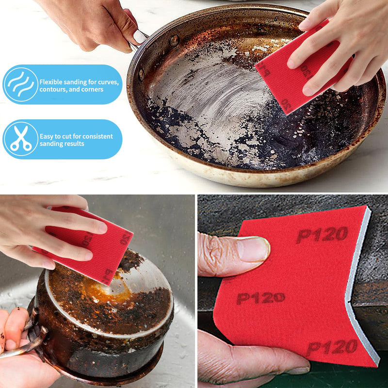 TXXATX 27 Pieces Sanding Sponge 180-3000 Grits Sponge Sanding Pads Wet and Dry Blocks Sandpapers Flexible Pads Washable and Reusable for Drywall Wood Furniture Metal Polishing Painting Auto Repair Mix Grits