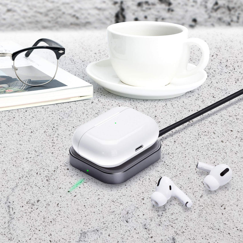 FutureCharger Airpods Pro Charger,Wireless Charger for AirPods 3/AirPods Pro 2nd Gen/Airpods Pro/Airpods,Wireless Charging Station for Airpod Earbuds, Wireless Charger Pad for Airpods Earphone(Grey) Grey Charger for Airpods/Airpods Pro-1