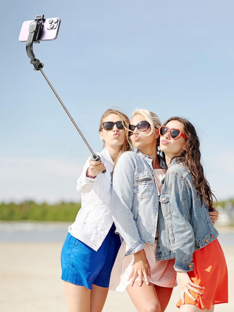 [AUSTRALIA] - Selfie Stick & Phone Tripod, All in 1 Selfie Stick Tripod with Remote, Phone Travel Tripod Stand for Video Recording, Live Streaming, Photograph, Group Photo, Vlog Compatible with All Cellphones 52in-Stainless Steel Pole 