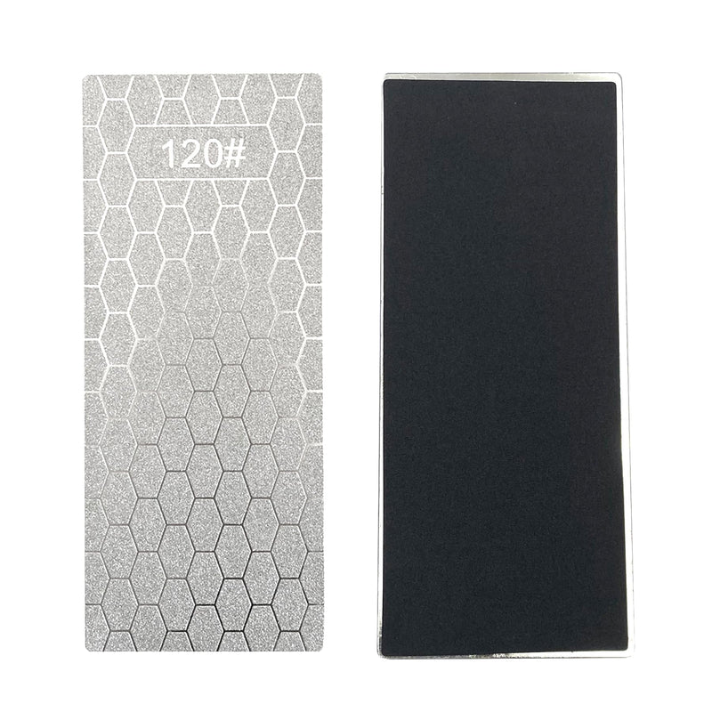3 Pcs Diamond Sharpening Plates,120 Grit Extra Coarse 800 Grit Medium and 2000 Grit Extra Fine Diamond Knife Sharpeners for Kitchen Scissors Knives Outdoor Tools 120/800/2000