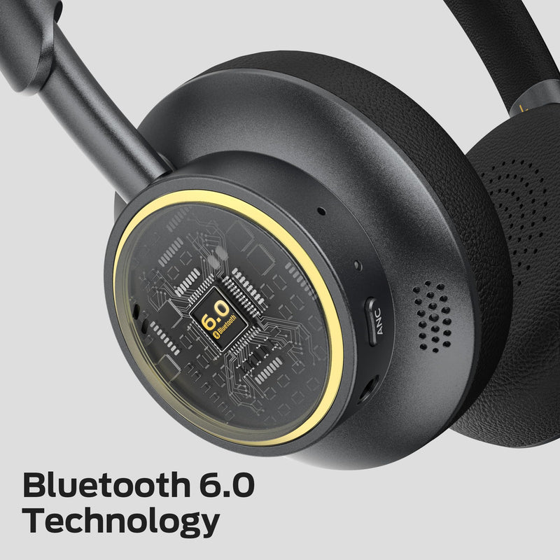 Monster N-Tune mini 02 Noise Cancelling Headphones, Over Ear Headphone Foldable Design, 50H Playtime Headphones Wireless, Bluetooth 6.0, Adjustable Lightweight and Comfortable for Travel