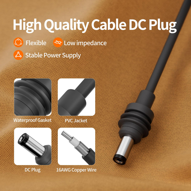 for Starlink Mini Power Cable Cigarette Lighter Adapter, Car Charger for Starlink Mini 10FT/3M 12V-24V DC Power Cord