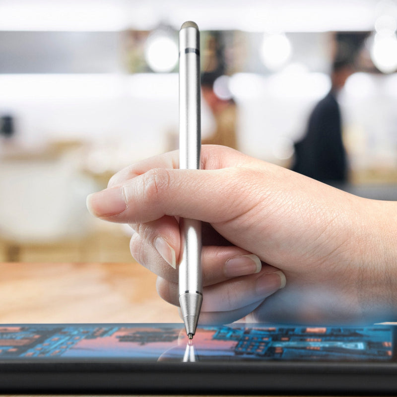 BoxWave Stylus Pen for Samsung Galaxy Tab S5e LTE (Stylus Pen by BoxWave) - AccuPoint Active Stylus, Electronic Stylus with Ultra Fine Tip for Samsung Galaxy Tab S5e LTE - Metallic Silver