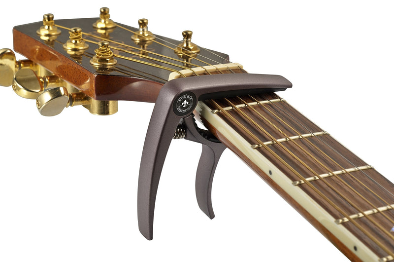 Guitar Capo Deluxe for Acoustic Guitars, Ukulele, Banjo, Mandolin, Bass - Made of Premium Quality Zinc Alloy for 6 & 12 String Instruments - Luxury Accessories by Nordic Essentials Matte Coffee Dream