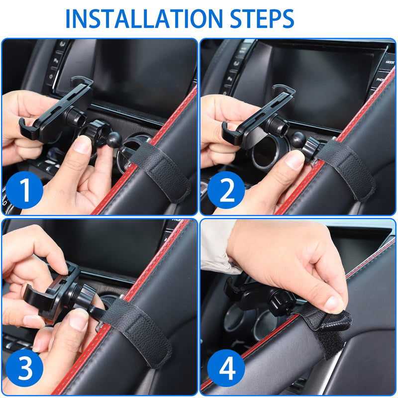 Daeiclru Cell Phone Holder Compatible with Jaguar F-Type 2013-2026 | Car Central Control Armrest Phone Mount, Auto Mobile Phone Holder Accessories (Style A)