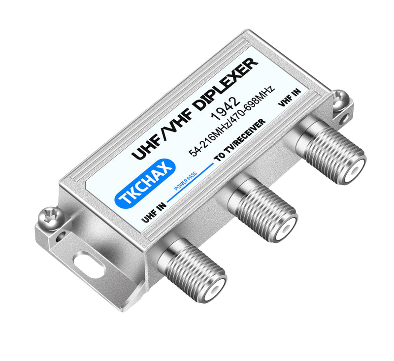 [AUSTRALIA] - UHF/VHF TV Antenna Combiner & Diplexer: Eliminate Rotators, Merge 2 Antennas into 1 Coax Output - Weatherproof for Harsh Outdoor/Indoor Installation 