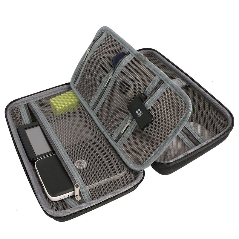 co2CREA Hard EVA Carrying Travel Case Replacement for Powerbank HDD / Electronics/Accessories Extra Large (10.27“x”6.5"x3.2" inch)