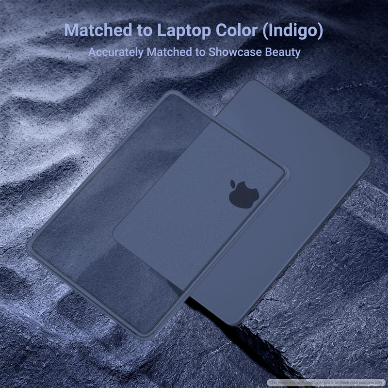 MOSISO Compatible with MacBook Neo Case 13 inch 2026 A3404 A18 Pro Chip | Anti-Cracking Cover Matte Finish Seamlessly Closes Protective Hard Shell Case Cover with TPU Bumper, Indigo