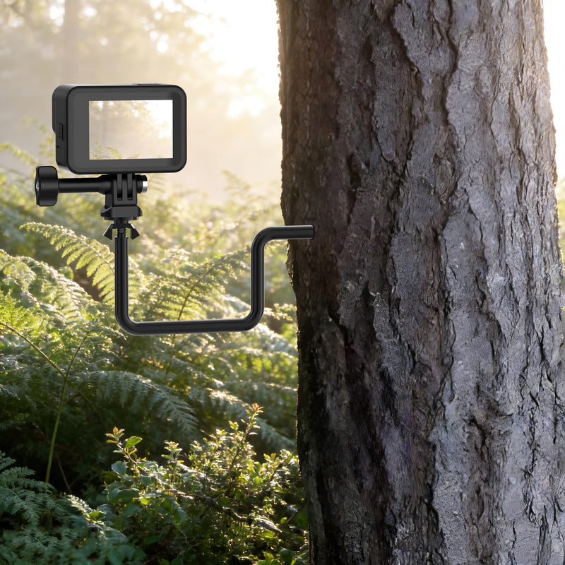 [AUSTRALIA] - Trail Camera Mount, 4 Packs Trail Cam Mounts, Tree Hunting Accessory, 360° Rotatable Game Camera Holder with 1/4"-20 Screw, Heavy Duty Trail Cam Mount for Hunting Cameras/Action Cameras/Solar Panels 