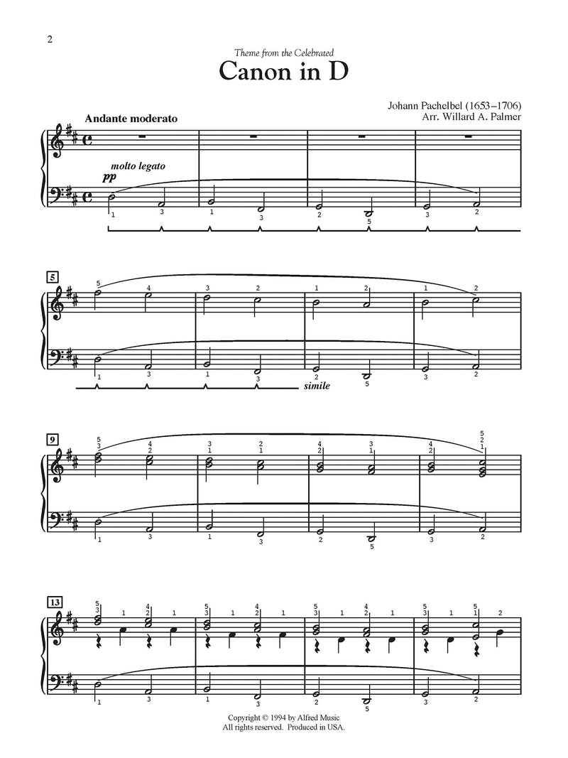 Canon in D: Sheet (Simply Classics Solos)