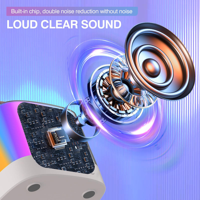 Mini Karaoke Machine for Kids Adults, Portable Bluetooth Karaoke Speaker with 2 Wireless Mics and LED Color Lights, Inside The Car, Party, Home KTV, Birthday for Girls/Boys Ages 3-12+, Beige