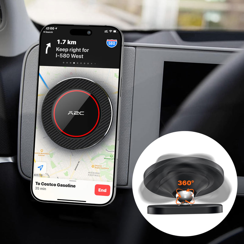 A2C for Hyundai Ioniq 5 Phone Mount, Hyundai Magnetic Dashboard Phone Mount | Ioniq 5 accessories compatible with 2024-26 Sonata/Kona/Santa Fe/Santa Cruz, 2025-26 Tucson, 2022-26 Ioniq 5&Ioniq 9, MagSafe Red-MagSafe