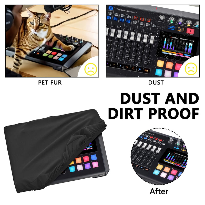 [AUSTRALIA] - Home Studio Mixer Cover Compatible with Behringer X-TOUCH COMPACT,Tascam Podcast Station Mixcast 4 Stretchable Chinlon 