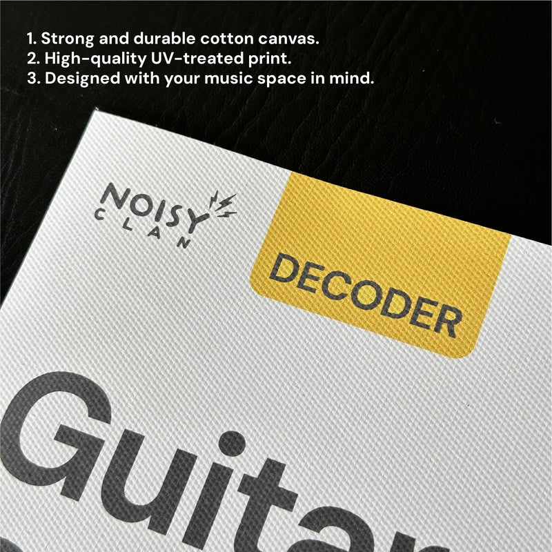 Noisy Clan Guitar Theory Posters, Chort Chart, Scales Chart, CAGED Syster & Triads, Keys and Circle of Fifth (Guitar Scales) Guitar Scales