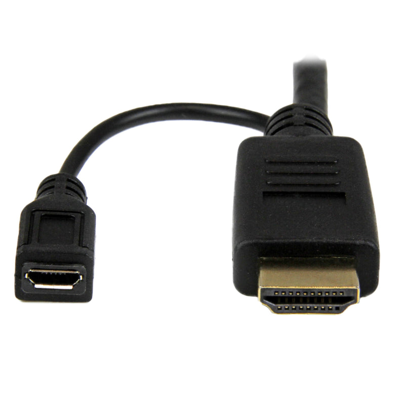StarTech 10ft Active HDMI to VGA Cable, 1920 x 1200, 1080p (HD2VGAMM10) | Active HDMI to VGA monitor and computer cable, 3m, Built-in cable, Digital to analog conversion, Connect at greater distances HDMI to VGA Cable - 10ft / 3m
