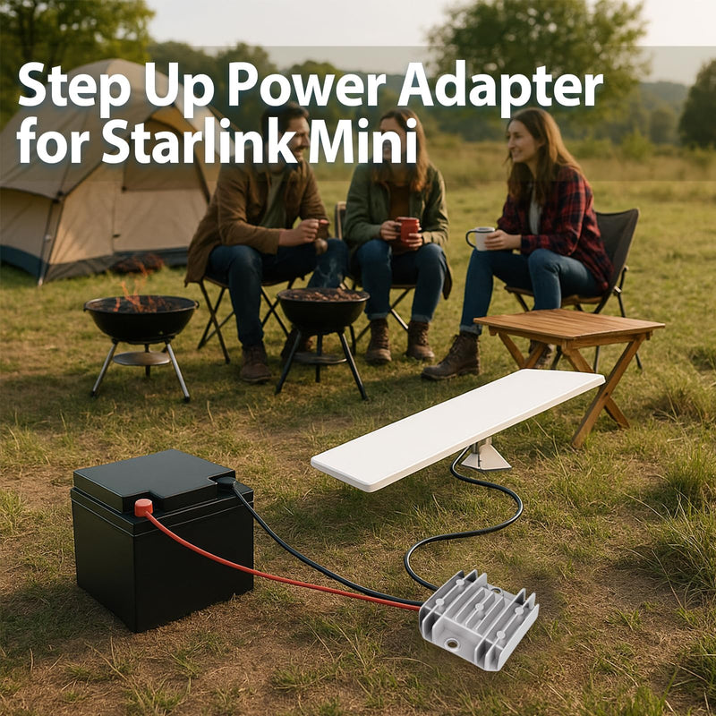 Step Up Power Cable for Starlink Mini, 12V 24V to 30V 3.5A Converter with 3.28FT Cable, 100W IP68 Waterproof DC Boost Adapter for Starlink Mini, Motorhome, Outdoor, and Travel Use