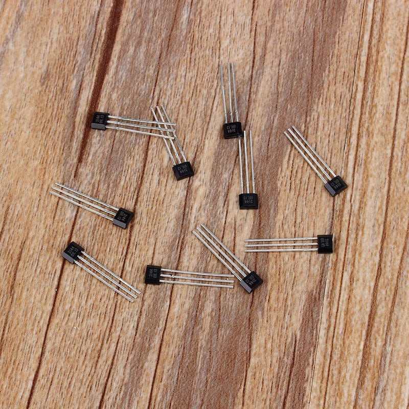 Hall Effect Sensor, 10pcs/lot A3144 3144E OH3144E Ratiometric Linear Hall Effect Sensor Magnetic Detector Switch TO-92UA 3-Pin SIP