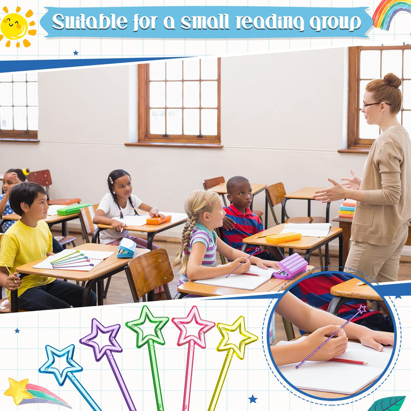 20 Pcs Mini Hand Pointers Reading Classroom Pointer Pink Purple Yellow Green Blue Teacher Pointer Plastic Finger Pointer Stick Kindergarten Homeschool Learning Pointing Hand Stick for Kids Teachers
