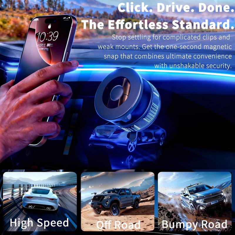 RayLink for MagSafe Car Phone Holder [120LB Suction & 2800gf Magnet] 360° Adjustable for Magnetic Phone Mount Compatible for iPhone 17/16/15/14/13/12 Series