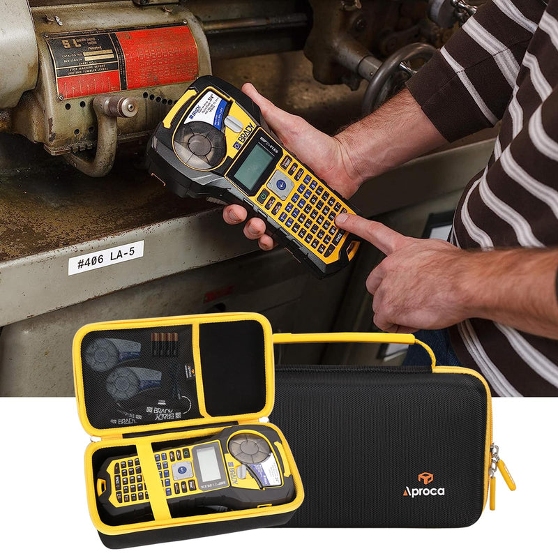 Aproca Hard Storage Travel Case, for Brady M210 BMP21-PLUS BMP21-LAB Handheld Label Printer and Accessories