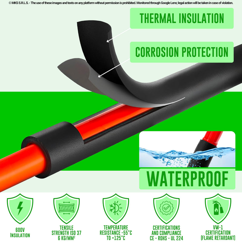 [AUSTRALIA] - MarketConnect® Heat Shrink Tube Diameter 12.7 mm Length 12 m Orange Minibox 2:1 Big 12,7mm Ø – L 12mt 